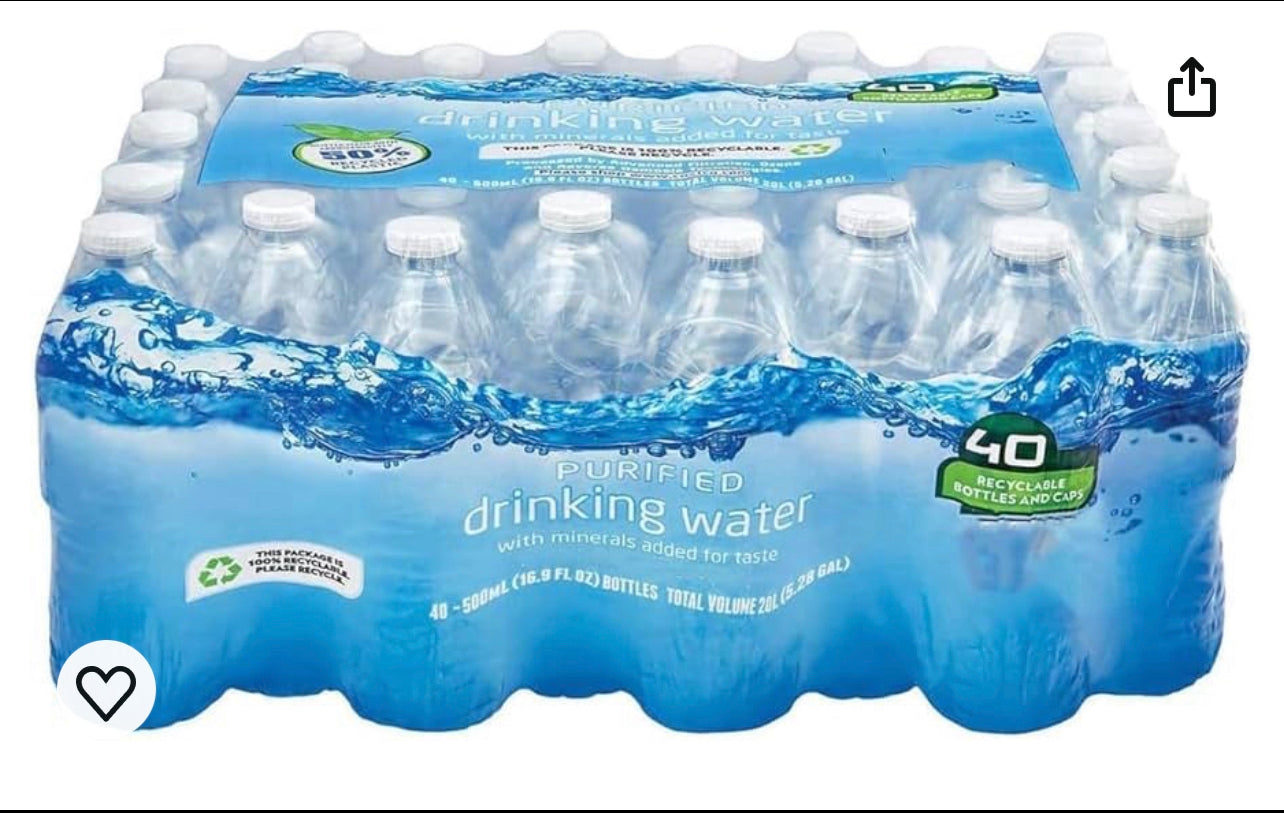 Purified kirkland water